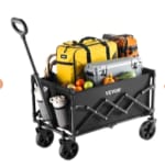 Chariot portable de jardin pliable de 120L à 53,90€