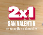 Foster Hollywood 2x1 San Valentín en tu pedido a domicilio