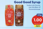 Good Good syrup suikervrije siroop voor €1 bij die Grenze