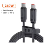 Cable USB C a USB C 240W PD3.1 Toocki (2m) por $26 en AliExpress