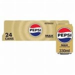 Pepsi Max 24 Pack Cans – Tesco Clubcard Deal £7.50