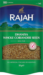Rajah Dhaniya Whole Coriander Seeds, 50g - 57p S&S