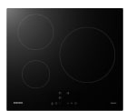 Placa inducción - Samsung NZ63M3NM1BB/UR, 3 zonas, 28cm, Power Boost, 59cm, Negro