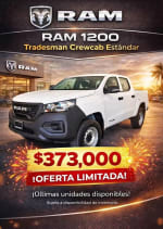 RAM 1200 Tradesman Crewcab Estándar por $373,000
