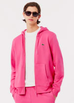 Sudadera con cremallera Lacoste unisex fucsia jaspeado por 73€