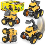 Juguetes Camiones Construcción LONANDY 4 Piezas por $199 | Amazon