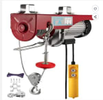 Palan électrique VEVOR - 600 kg - 1150 W - Treuil à Câble 220 V à 199€