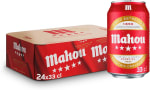 Mahou 5 Estrellas, Cerveza Lager Dorada, Pack 24 Latas x 33cl por 12.70€
