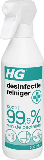 6x HG Desinfectie Reiniger 500 ml voor €10,99 bij Bol