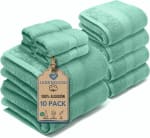 Juego 10 Toallas Baño Completo 100% Algodón Premium 550gsm por 30.38€