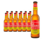 Pack de 12 Botellas × 330ml Cerveza radler con limón La Sagra por 10.92€.