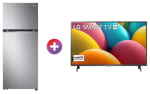Refrigerador Top Freezer 14 pies + Smart TV LG AI 43" por $12,798