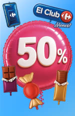 -50% en chocolate y chocolatinas en Carrefour y mas promociones Aniversario