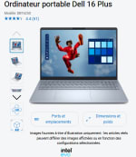 Ordinateur portable Dell 16 Plus à 699€