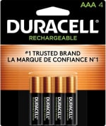 Duracell 4 Pilas Recargables AAA Pilas Pre-cargadas por $212 | Descuento Amazon
