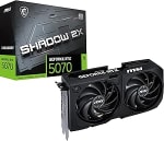 Carte Graphique MSI GeForce RTX 5070 Shadow 2X OC 12 Go à 569€