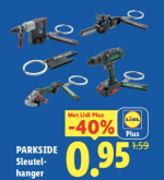 PARKSIDE Sleutelhangers voor €0,95 bij de Lidl