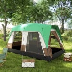 Outsunny 4-Berth Camping Tent – £63.99 Waterproof Family Tent