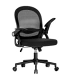 Silla de oficina ergonómica con reposabrazos abatibles por 39,44€