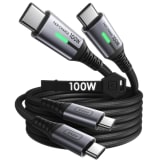2 stuks INIU USB C naar USB C Kabel, 100W [2 Stuks, 2M] voor €7,14 / €3,57 per stuk