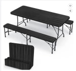 Ensemble table et bancs IZTOSS 185 cm pliable HDPE de 8 places à 99,99€