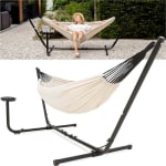 Vita5 Hangmat met Standaard – 2 Persoons – Incl. Bekerhouder