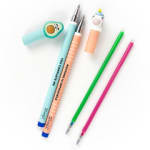 Mr. Wonderful set 2 bolígrafos Bo-Bo unicornio aguacate con recambios por 1,99€