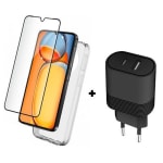 Pack Bigben film + coque + chargeur USB-A & C 32W à 5€