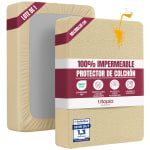 Utopia Bedding Protector de Colchón Impermeable Transpirable 90x200x30 cm a 6.99€