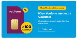 €100 cashback op 2-jarige Sim Only van Youfone met 30GB of meer abbo bij Belsimpel