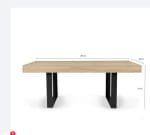 Table à manger IDMARKET extensible rectangle à 139,99€