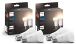 Pack de 4 ampoules connectées LED E27 60W Philips Hue White à 34,99€