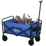 Carro Playa Outsunny Resistente 120kg Ruedas Asa Ajustable por 29,44€