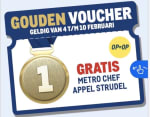 Gratis Metro chef appel strudel 1KG bij de Makro via de app