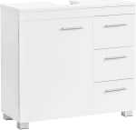 Mueble bajo lavabo Vasagle blanco 70 cm con 3 cajones por 47,10€