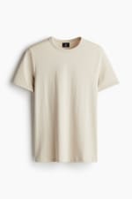 T-shirt Slim Fit 100% coton beige à 2,99€ chez H&M