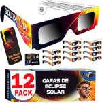 Pack de 12 gafas para el eclipse Solar Homologadas ISO por 9.97€