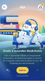 2 maanden gratis bookchoice via de NS Wintercity