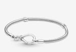 Pulsera Cadena de Serpiente Nudo Infinito Plata de primera ley, Pandora por 34€