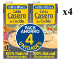4 Packs de 4 Botes de Gallina Blanca Caldo Casero de Cocido 100% Natural por 15.97€