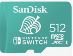 Carte de 512 Go SanDisk microSDXC pour Nintendo Switch à 69,99€
