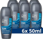 6 x 50 Ml Dove Men+Care Advanced Anti-Transpirant Deodorant Roller voor €13,17