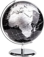 EXERZ Globo Terráqueo Metálico Negro 20 cm con Base por 26.04€