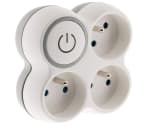 Triplite 16A façade + interrupteur gris/blanc à 4,25€