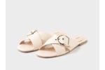 Sandalia plana abierta con hebilla,de mujer TEX por 4.99€.