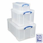 Really Useful Nest of 3 Boxes in 64L, 35L & 9L