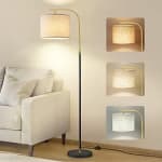 VASAGLE Lámpara de Pie de Arco Regulable en Altura, 150-175 cm por 35.19€