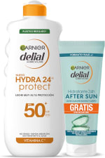 2 Packs Garnier Delial Hydra 24H Pack Leche Solar FPS50+ After Sun por 9.74€