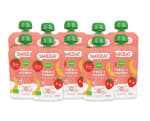 Smileat pack de 10 pouch de frutas ecológicas sabor fresa y plátano por 8,58€