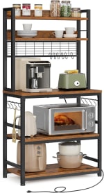 VASAGLE Estanteria Cocina con 4 Enchufes y 2 Puertos USB por 74.39€